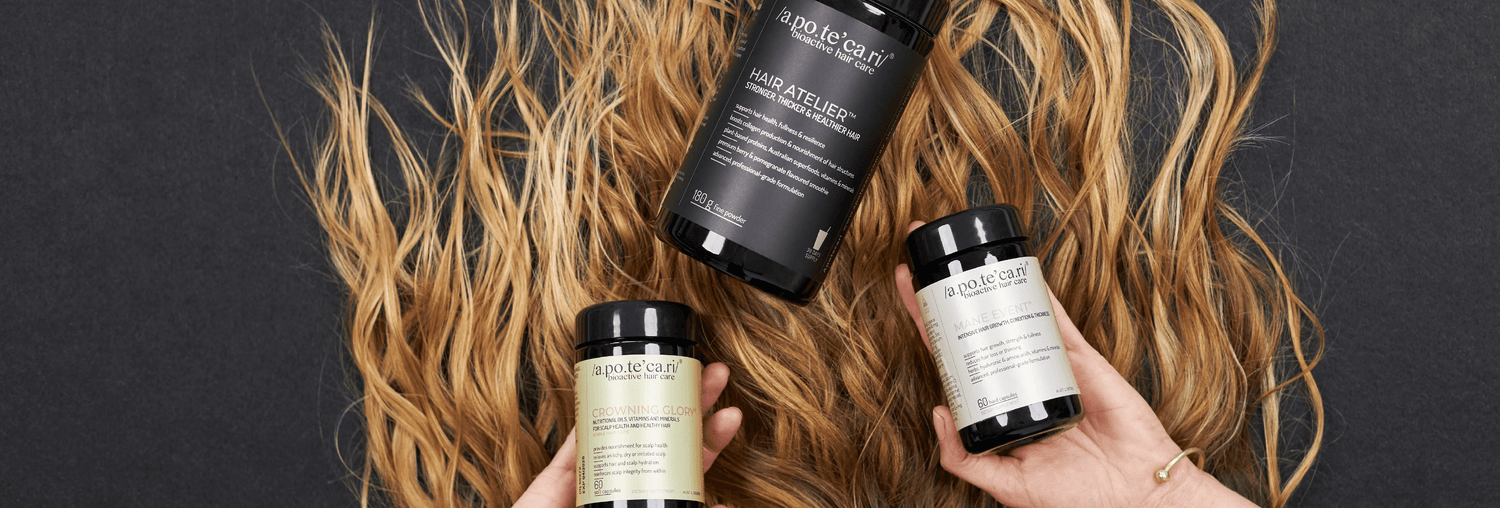 Apotecari, Mane Event, healthy hair, edible hair care, healthy, vegan, strong hair, longer hair, my hair analysis, quiz, personalised, regimen