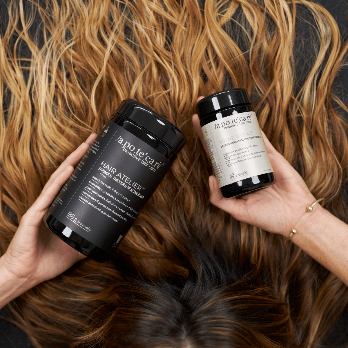 Apotecari, Mane Event, healthy hair, edible hair care, healthy, vegan, strong hair, longer hair, Crowning Glory, oily, dry, scalp